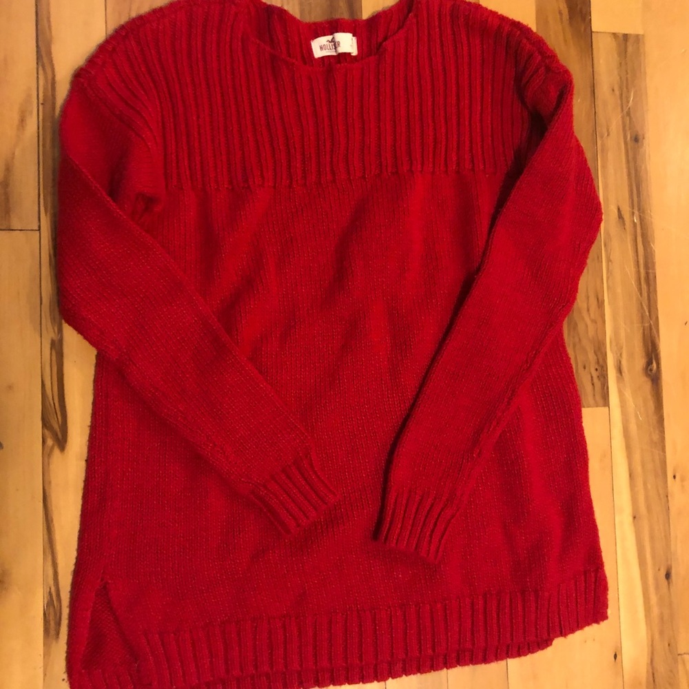 Hollister boat neck pullover sweater